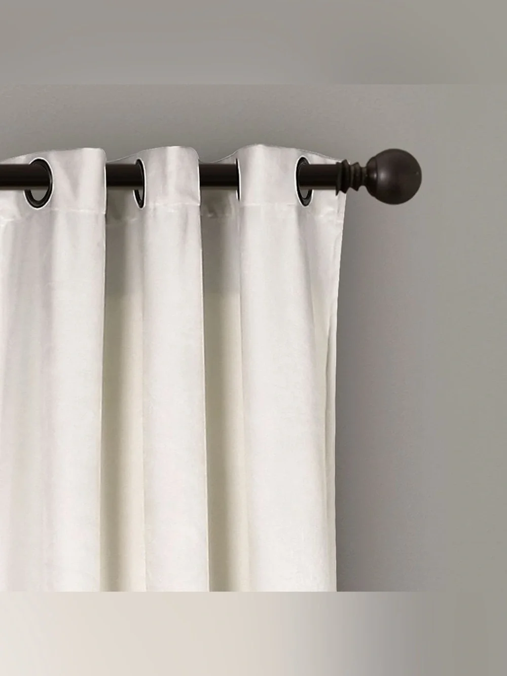 Lush Decor Prima Velvet Color Block Room Darkening Window Curtains - 38x84 TWO